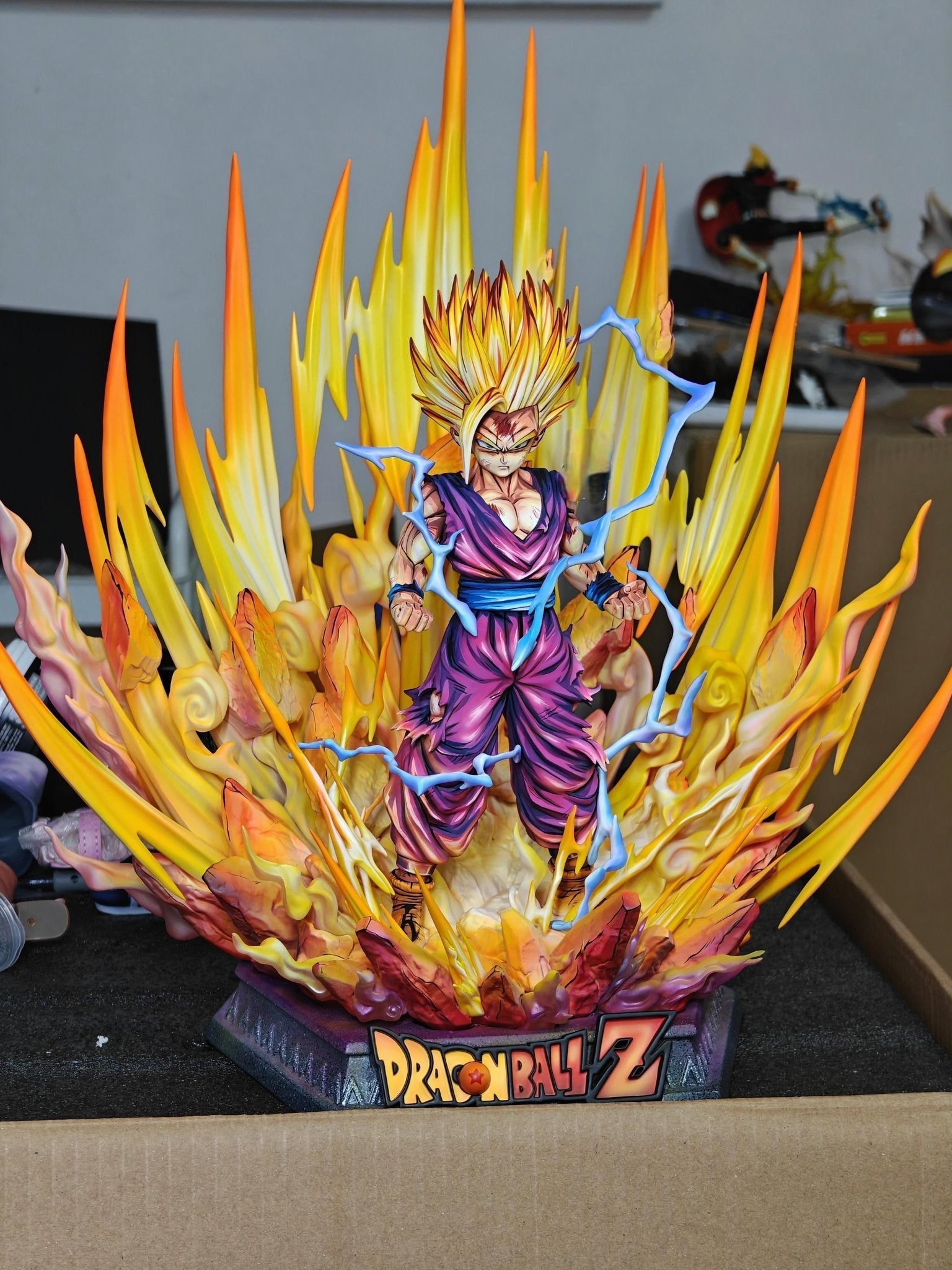 2d comic color comic dragonball figure repaint-gohan-super saiyan 2-1/6