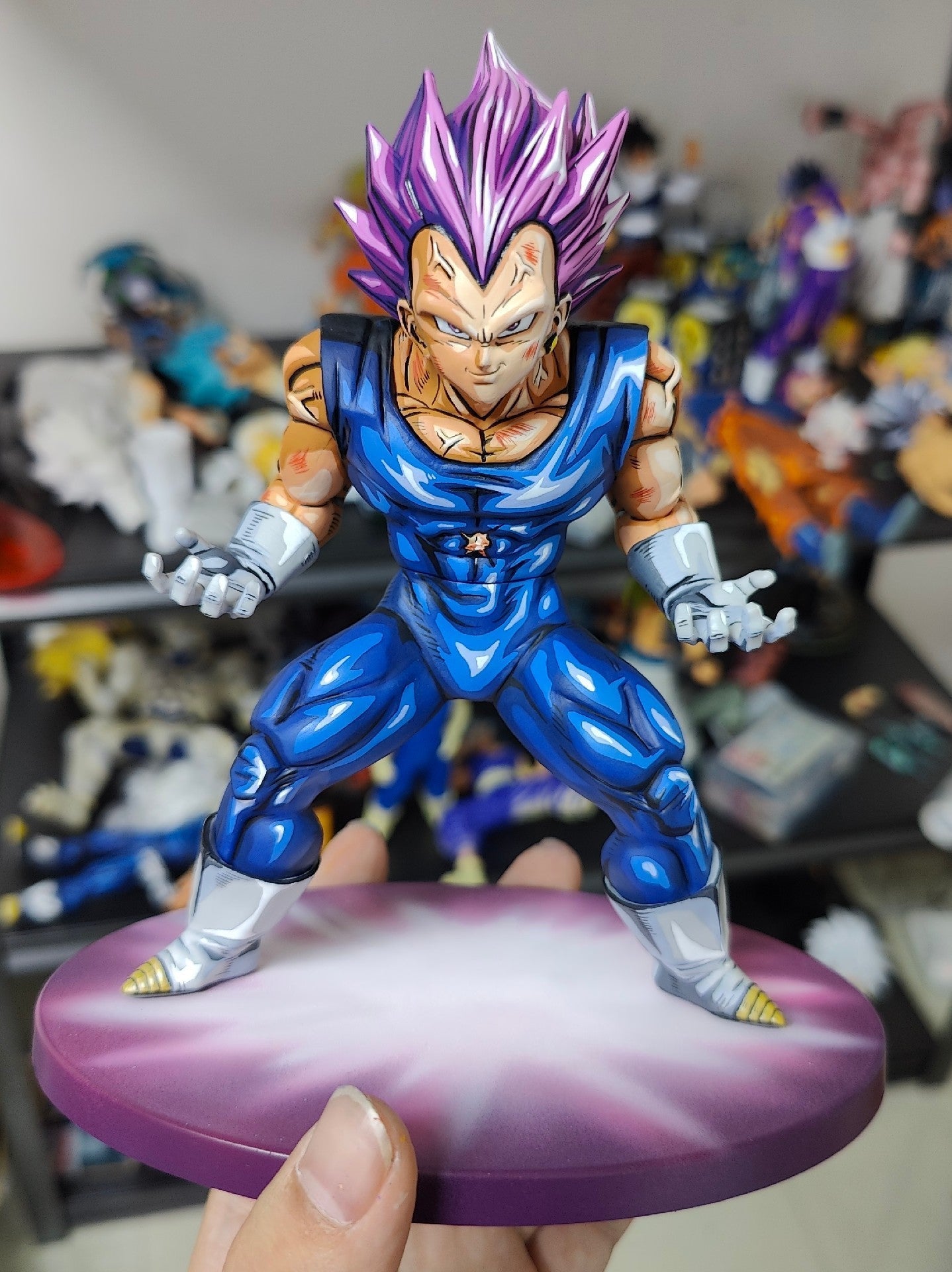 2d comic color comic dragonball figure repaint-Vegeta-God of Destruction