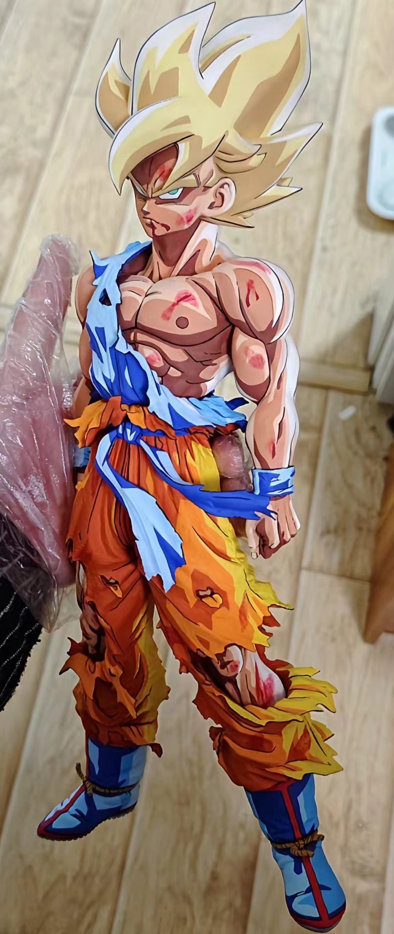 2d comic color comic figure repaint-goku stand-dragonball