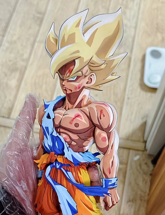 2d comic color comic figure repaint-goku stand-dragonball