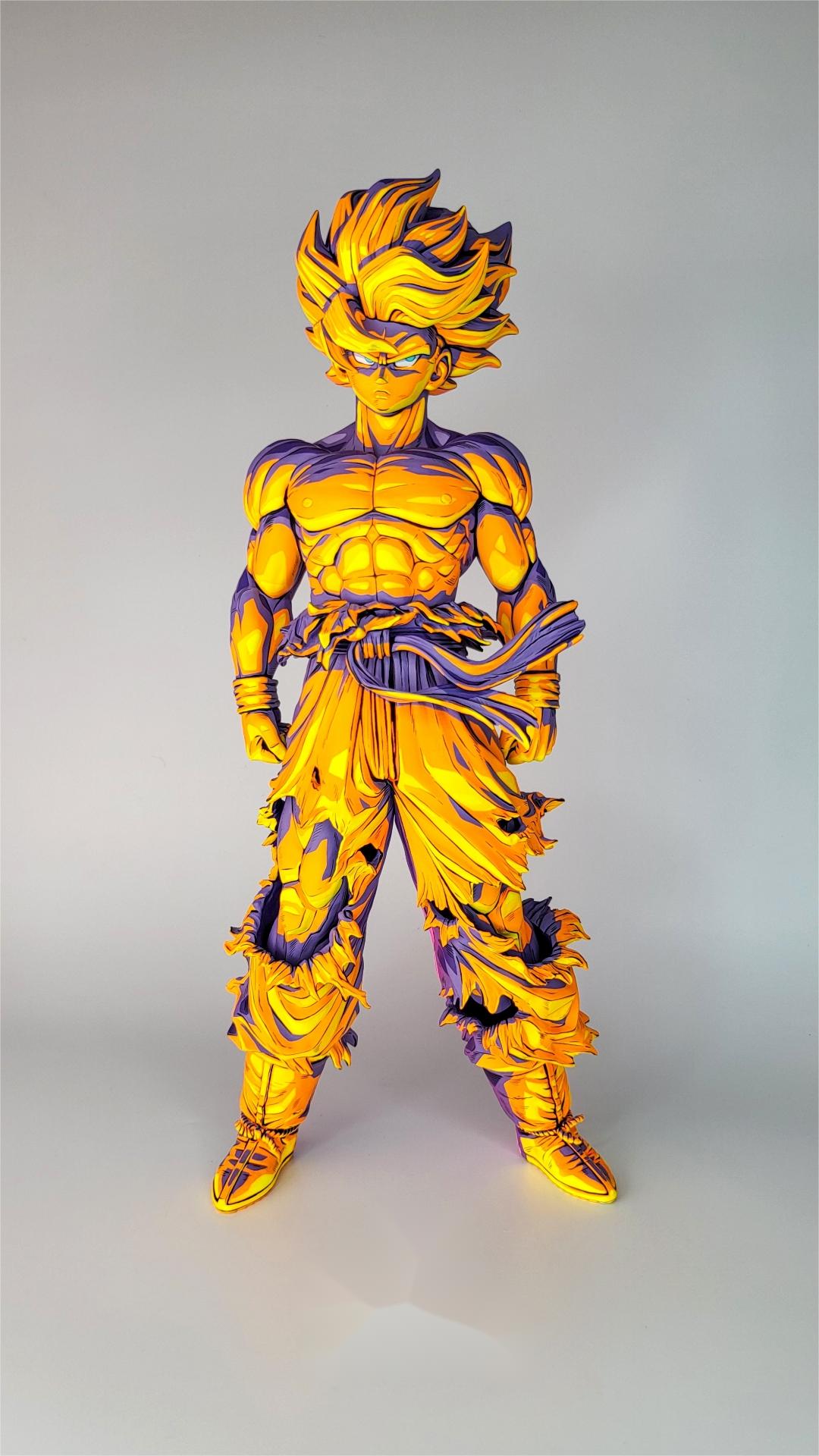 2d comic color dragonball figure repaint-goku-top repaint