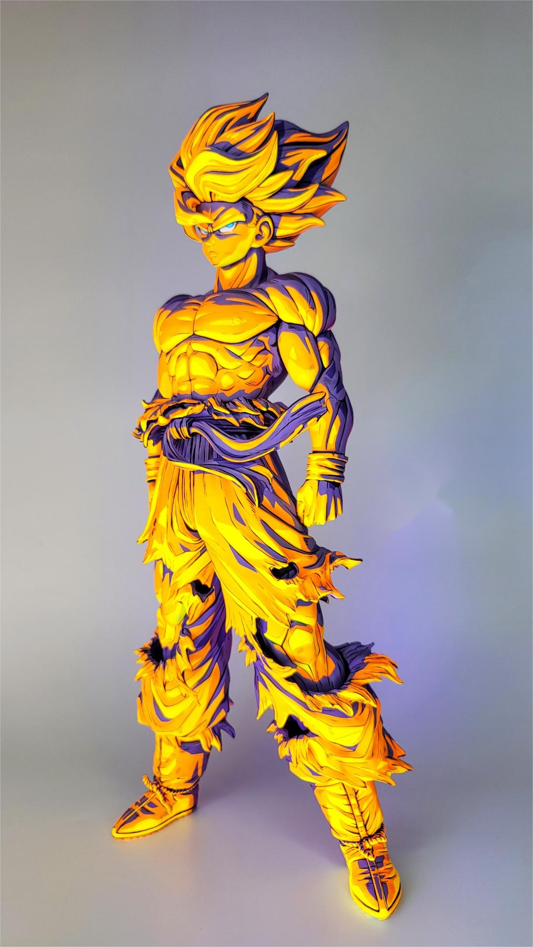 2d comic color dragonball figure repaint-goku-top repaint