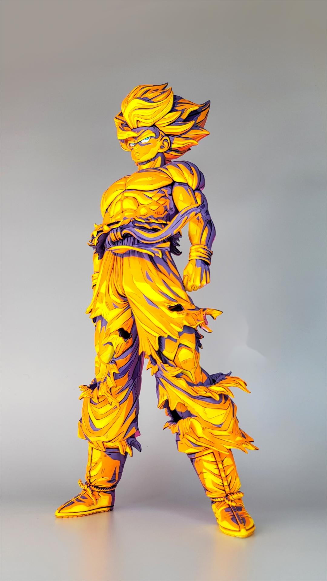 2d comic color dragonball figure repaint-goku-top repaint