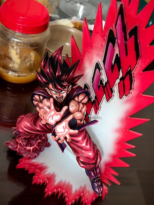 2d comic color dragonball figure repaint-red goku