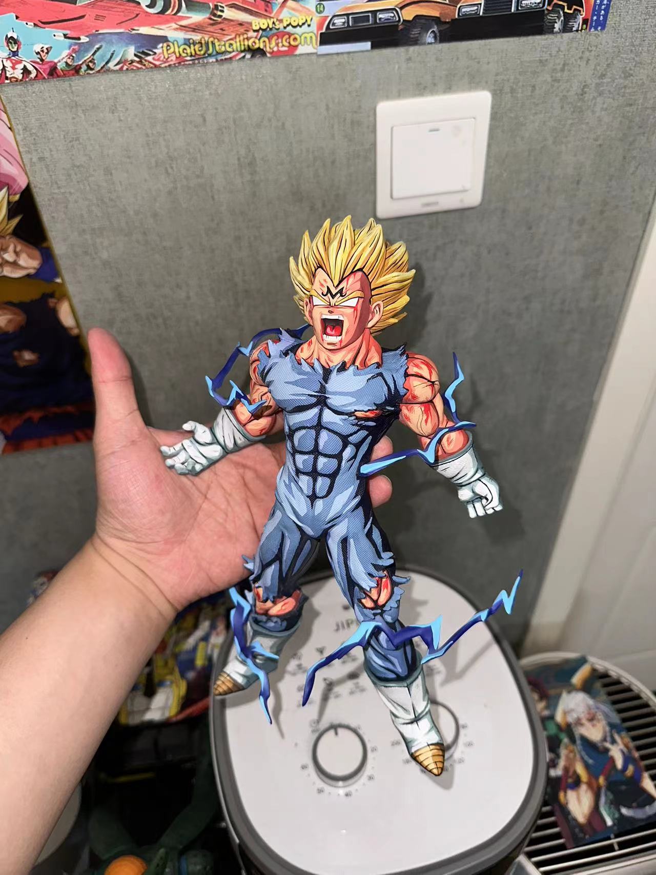 Dragon ball blew vegeta comic color repaint figure